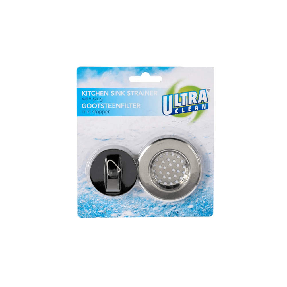 Alpha55 Filtre d’évier avec bouchon en inox pratique