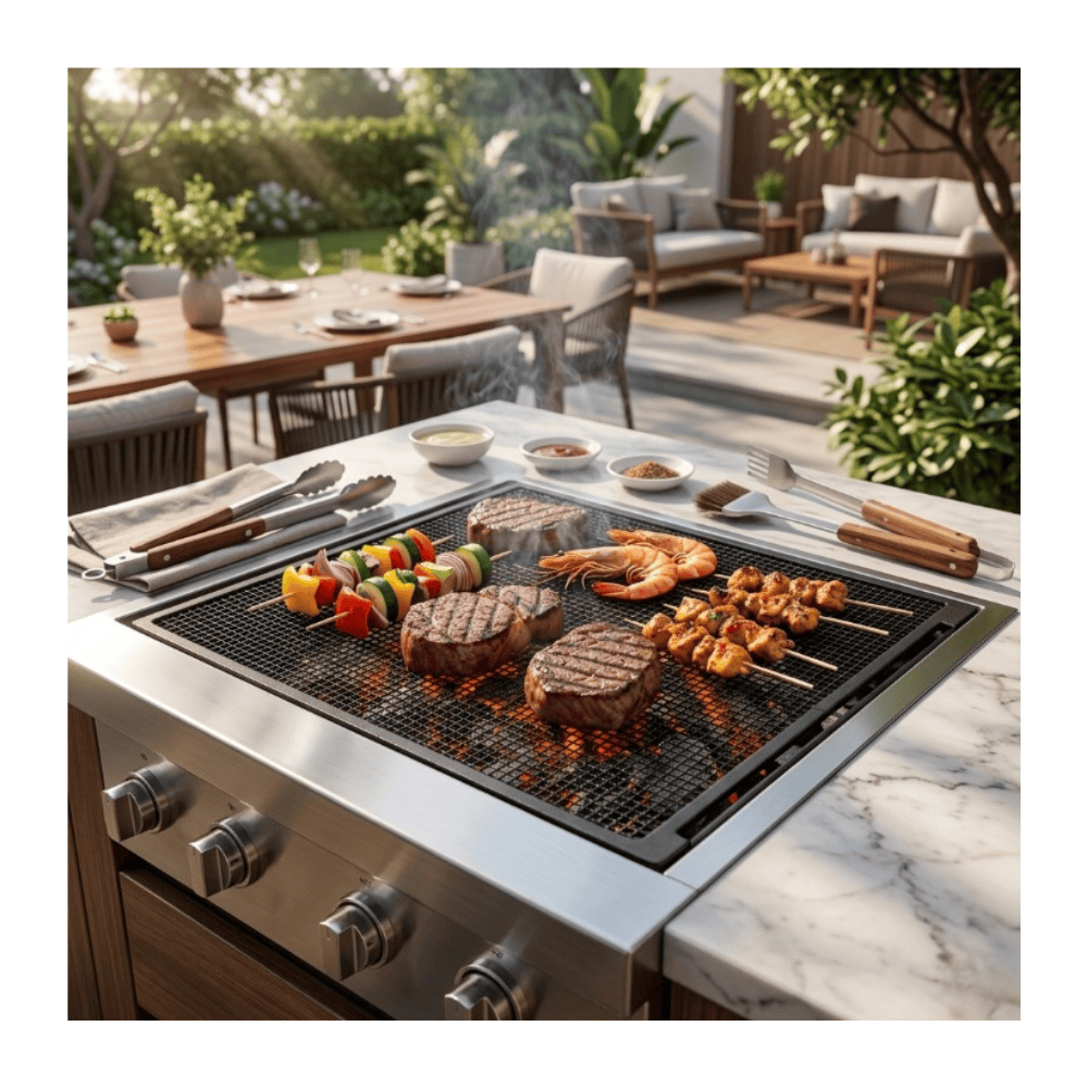 Alpha55 Grille de Cuisson Découpable pour Barbecue