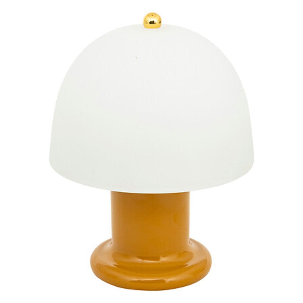 alpha55 Jaune Lampe à poser Led "Rick" en verre