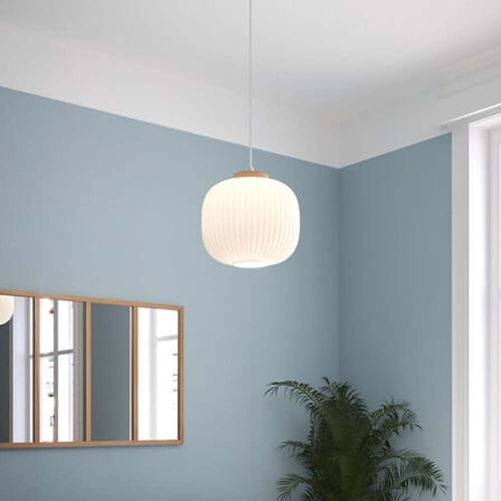 alpha55 Lampe suspension en verre "Travis"