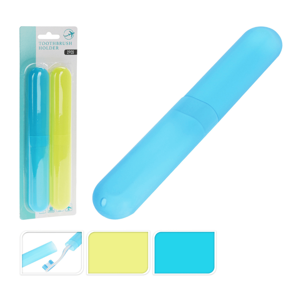 Alpha55 Lot de 2 boîtiers brosse à dents pratique