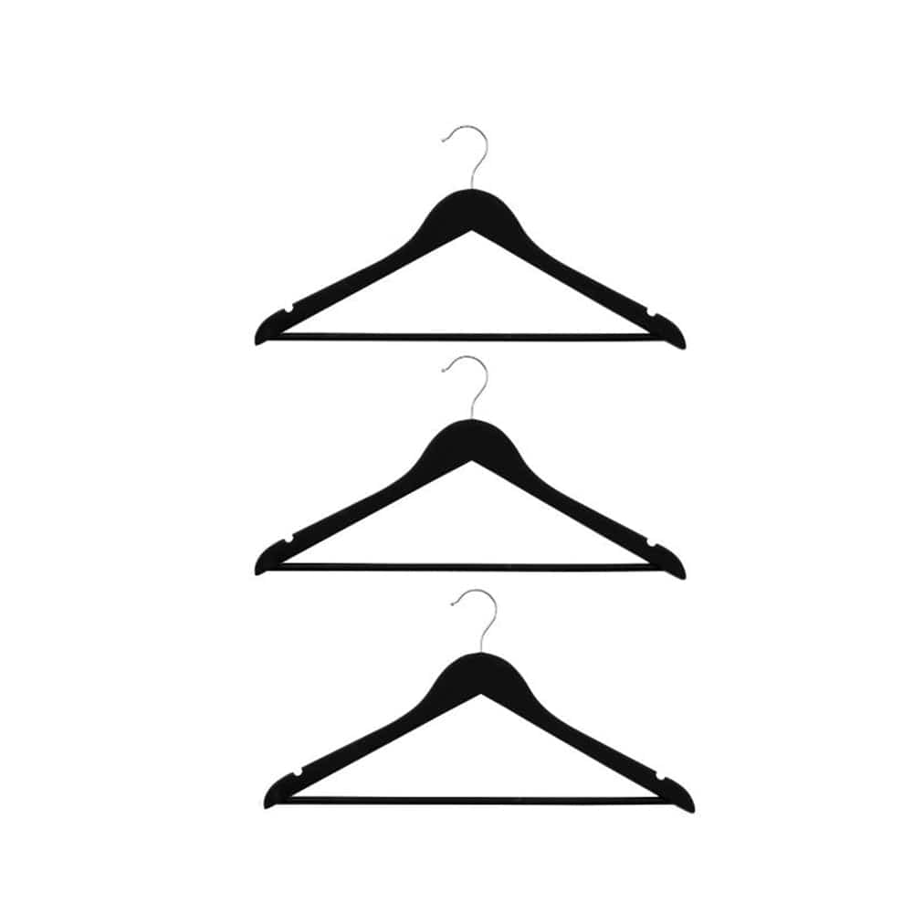 alpha55 Lot de 3 cintres en bois