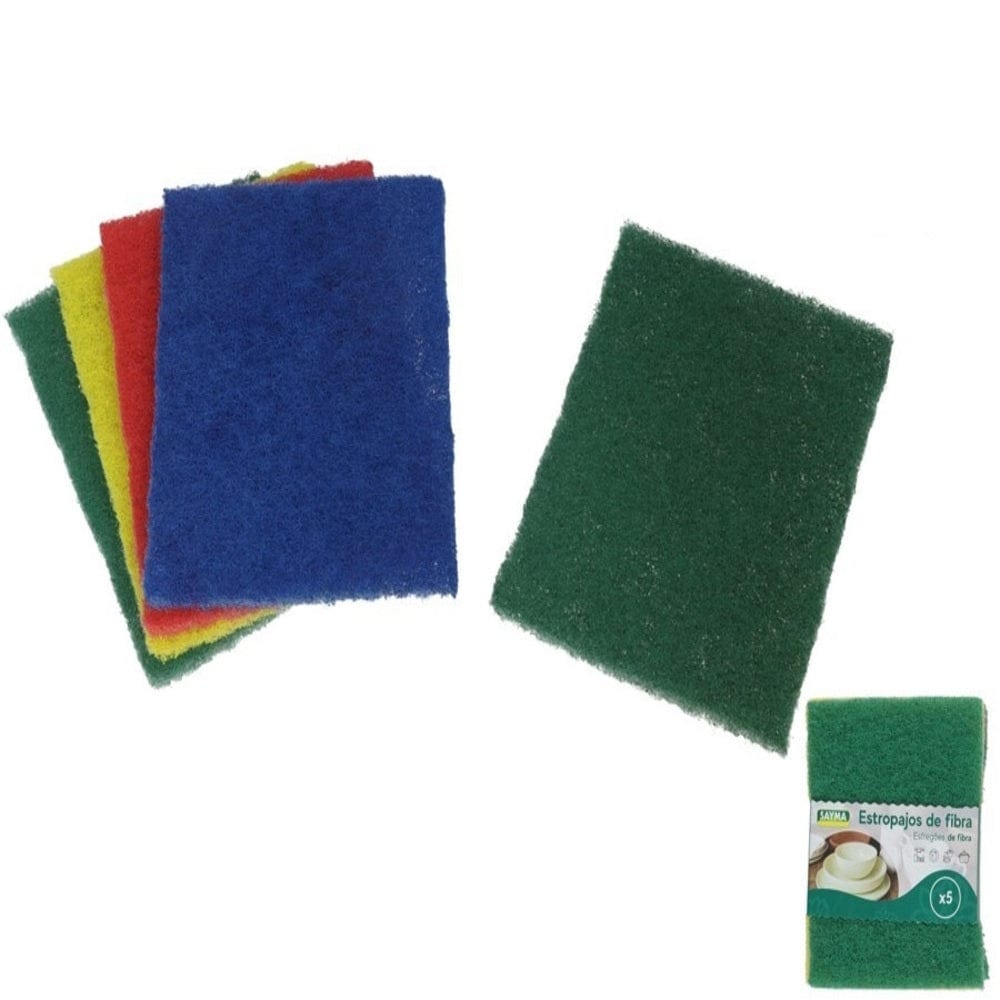 Alpha55 Lot de 5 éponges à récurer "Sayma"