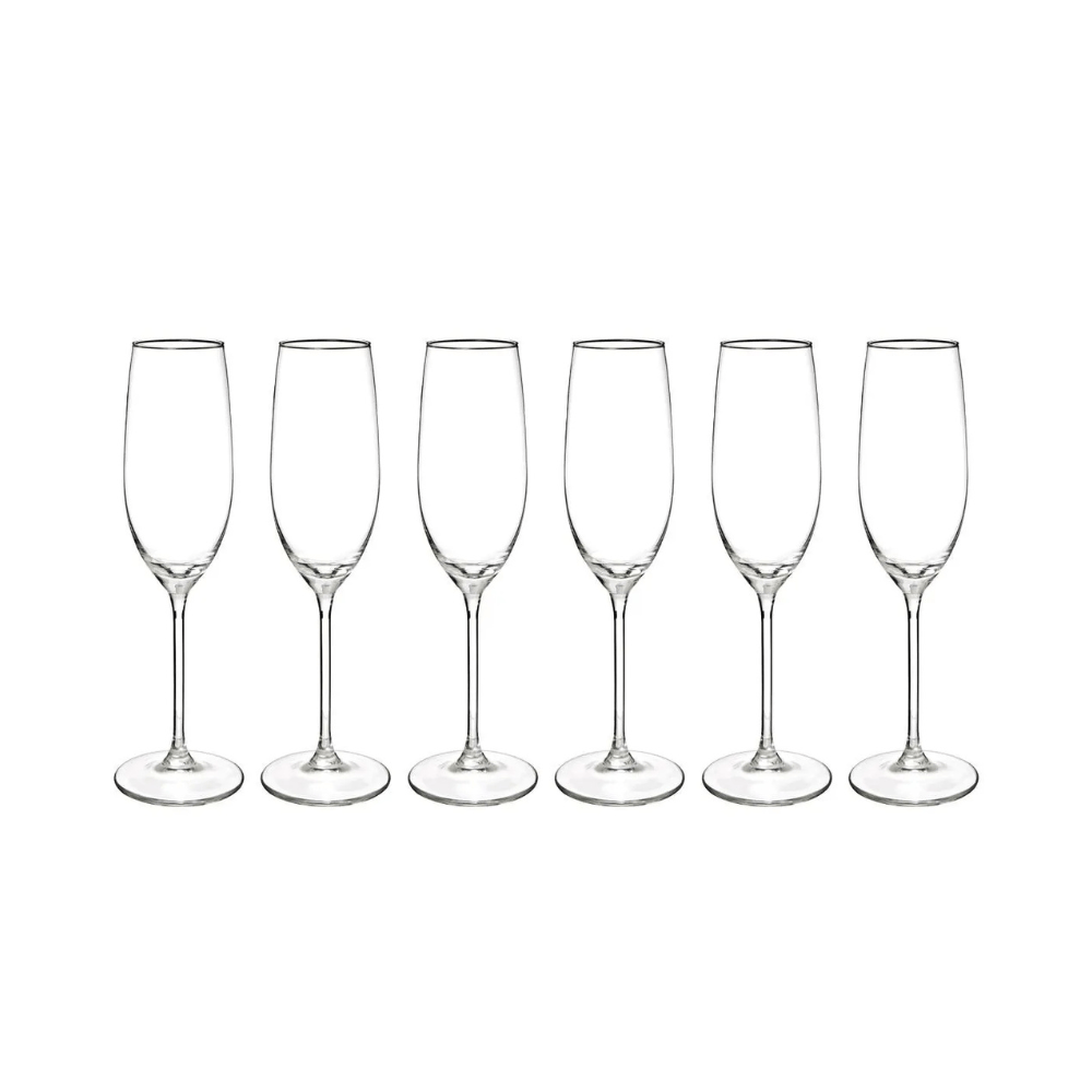 Alpha55 Lot de 6 verres à pied “Lina” – Élégants & modernes