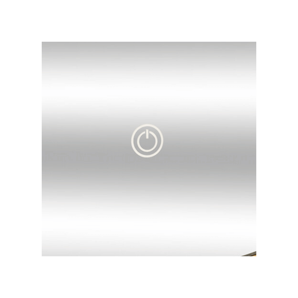 Alpha55 Miroir mural rond LED en bambou