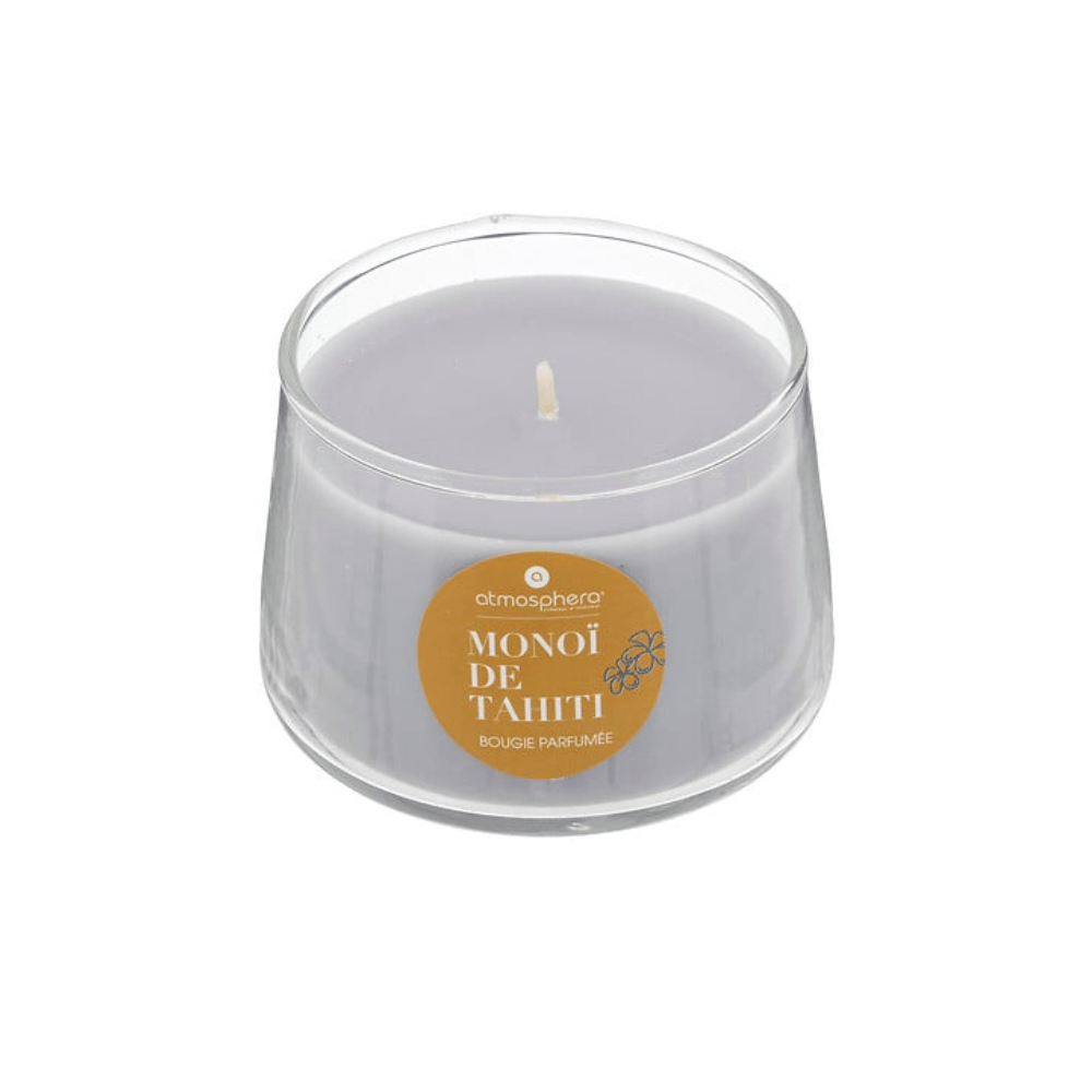 Alpha55 Monoï Bougie parfumée en pot en verre – Ambiance raffinée