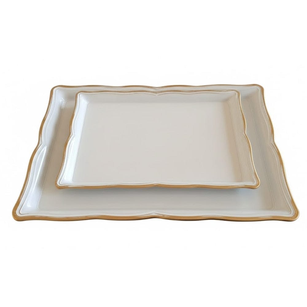 Alpha55 Pack 2 Plateaux Unis + Thermos 1L Poignée en Bois