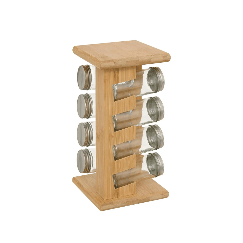 alpha55 Rack 8 pots à épices Cozy – Verre & design compact