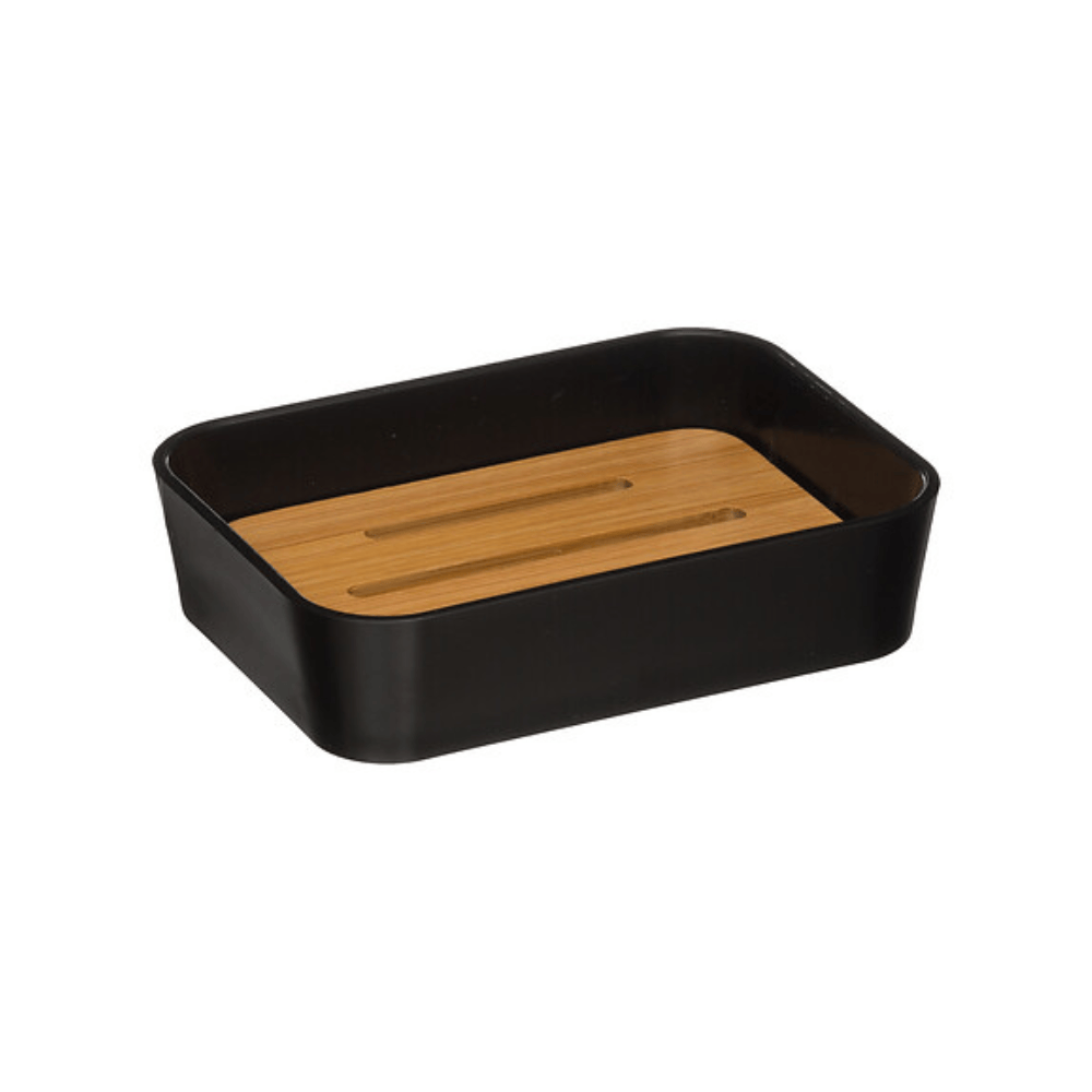 Alpha55 SALLE DE BAIN,MOBILIER SALLE DE BAIN,MEUBLE DE SDB Noir Porte-savon – Pratique, hygiénique & élégant
