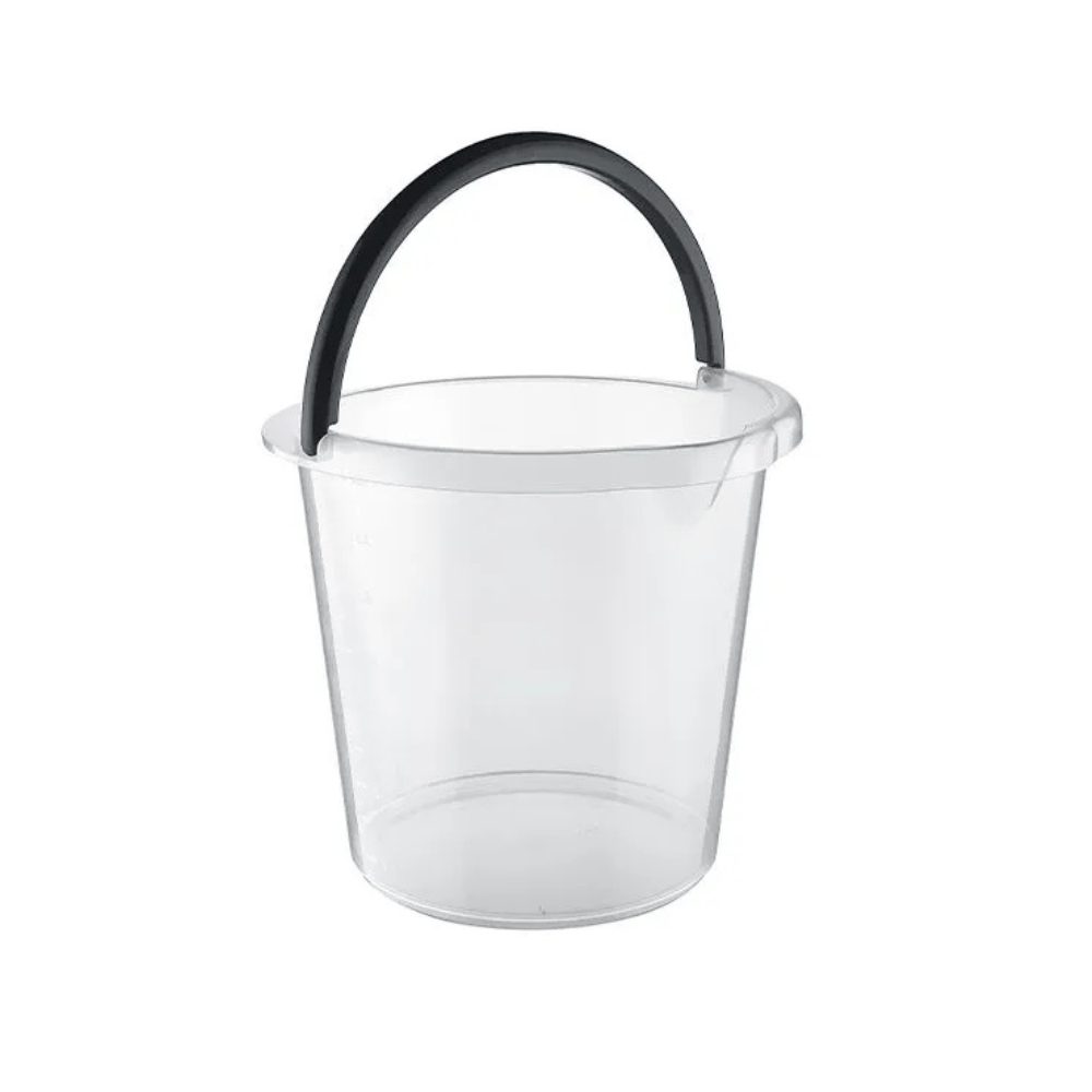 Alpha55 Seau transparent 13 L – Pratique et résistant