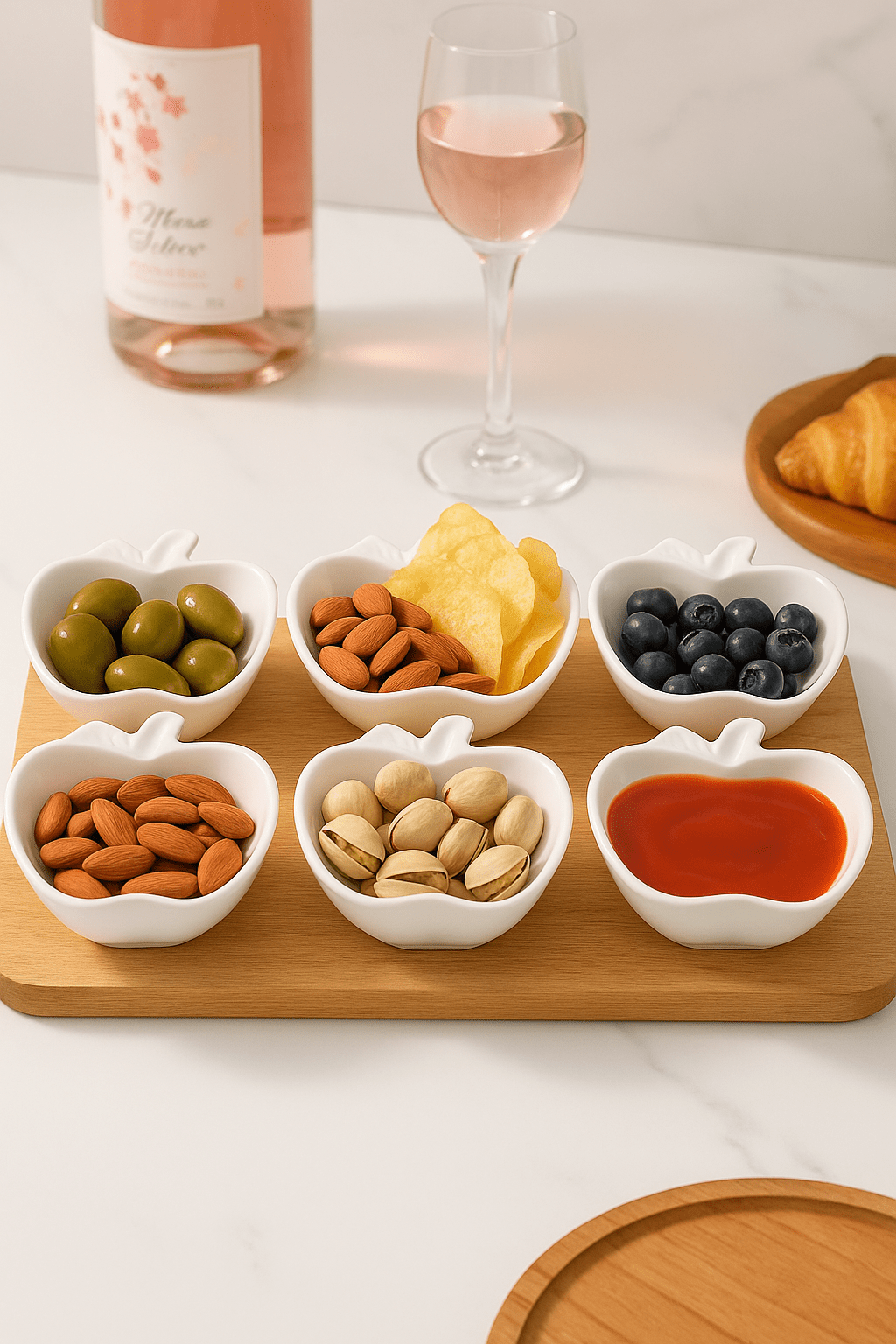 Alpha55 Set de 6 coupelles en porcelaine