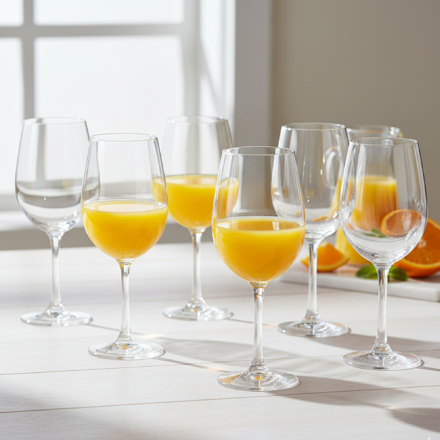 Alpha55 Set de 6 Verres à Pied – Élégants & Polyvalents