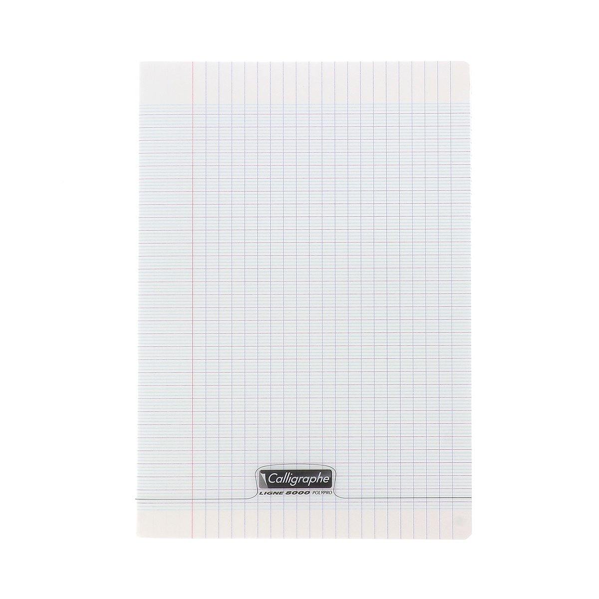 CALLIGRAPHE Calligraphe 8000, cahier piqué incolore 21x29,7 cm 140p séyès 90g