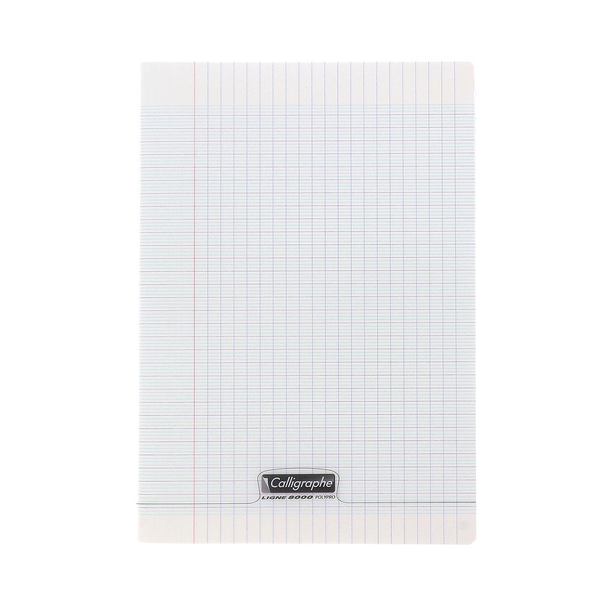 CALLIGRAPHE Calligraphe 8000, cahier piqué incolore 21x29,7 cm 96p séyès 90g