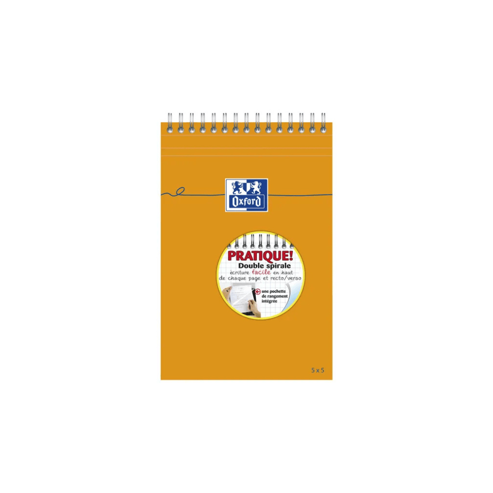 CLAIREFONTAINE Bloc-Notes Oxford A5 160 Pages 5x5 80g