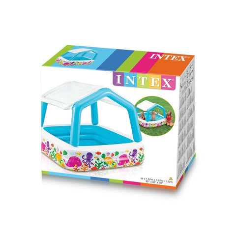 INTEX Intex, piscine gonflable avec ombrelle amovible 295 litres