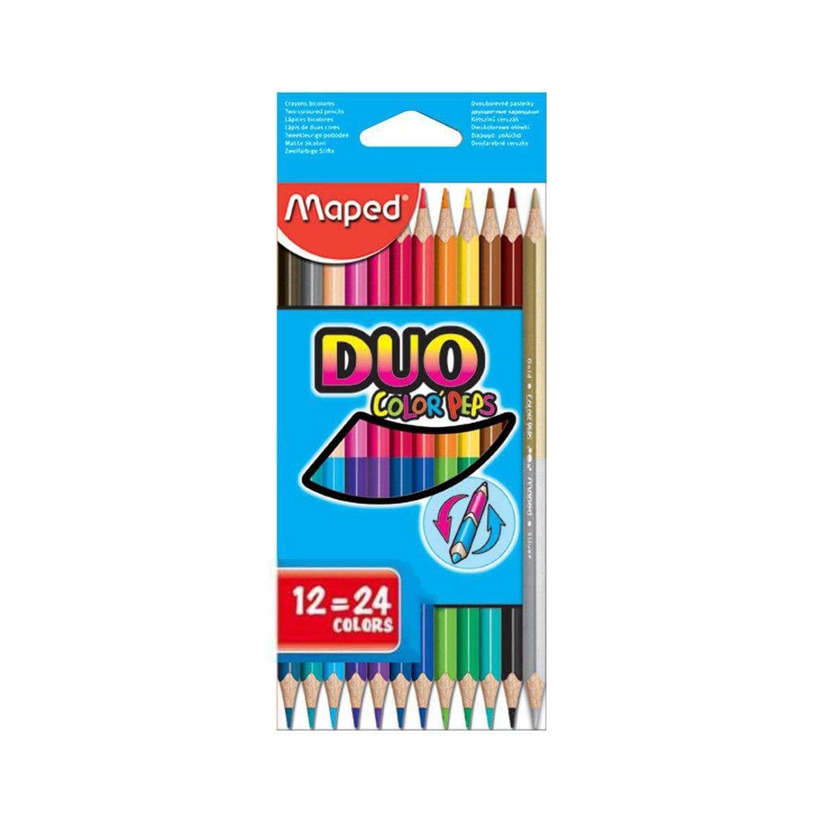 Maped Etui de 12 crayons Color'Peps Duo MAPED