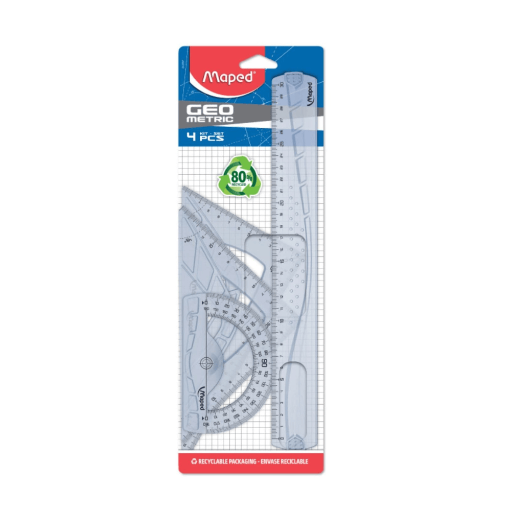 Maped Kit Traçage Géometric Maped 4 Pièces École