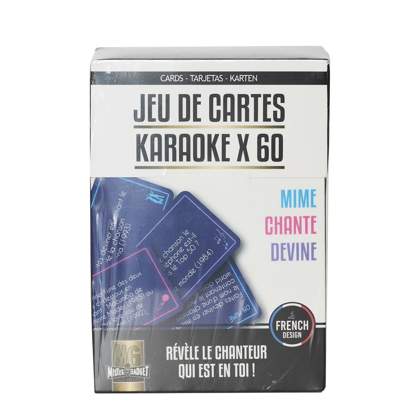 MISTER GADGET Jeu cartes theme karaoke x60