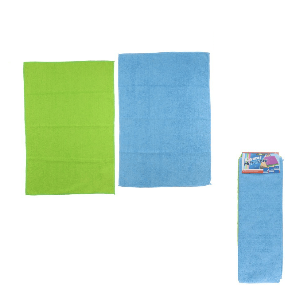 URBAN LIVING Set de 2 Chiffons Microfibre – Nettoyage Ultra Efficace