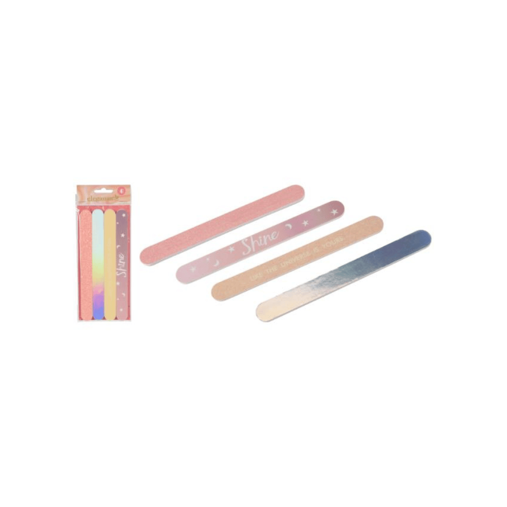 URBAN LIVING Set de 4 limes à ongles soin précis