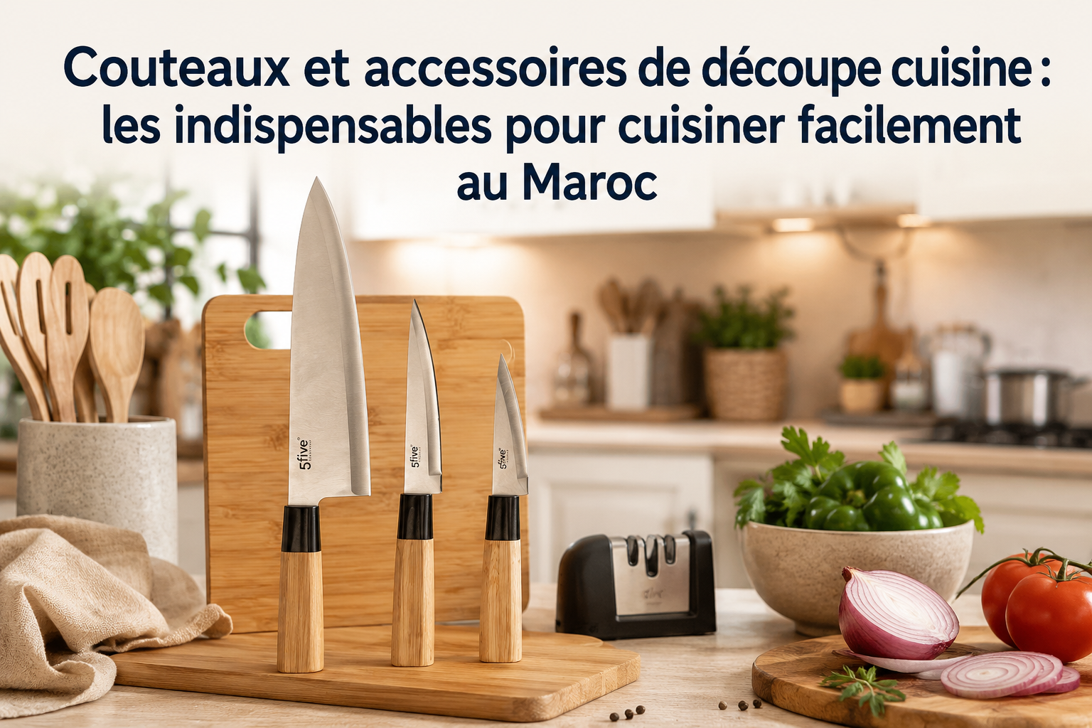 Couteaux et accessoires de découpe cuisine : les indispensables pour cuisiner facilement au Maroc