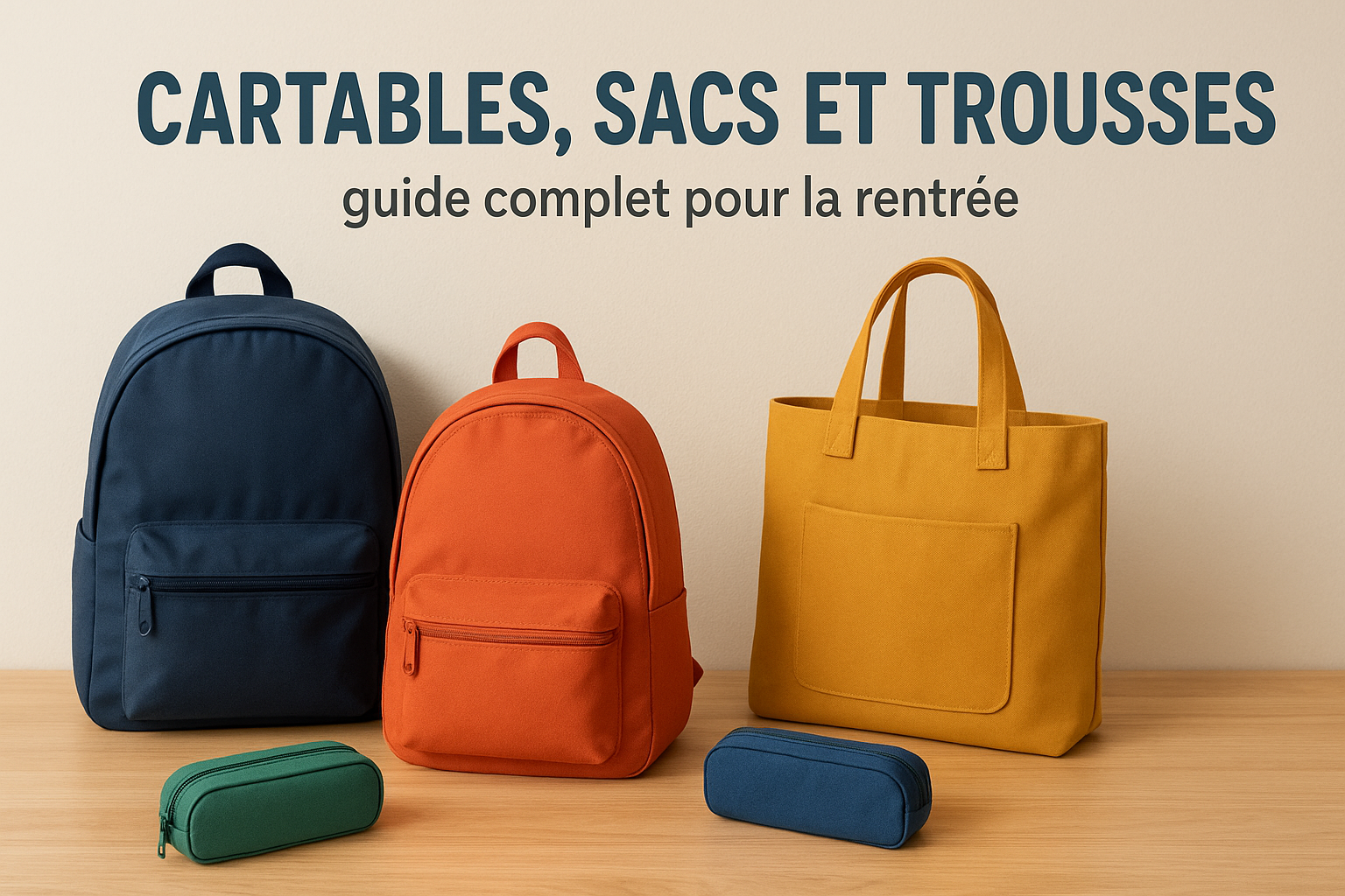 Cartables, sacs et trousses : guide complet pour la rentrée