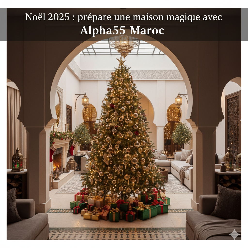 Noël 2025 : préparez une maison magique avec Alpha55 Maroc