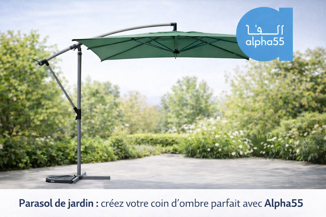 Parasol décentré Manoa : le parasol de jardin idéal pour votre terrasse