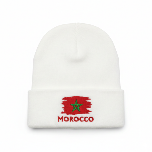 Bonnet Maroc Blanc – Accessoire Supporter
