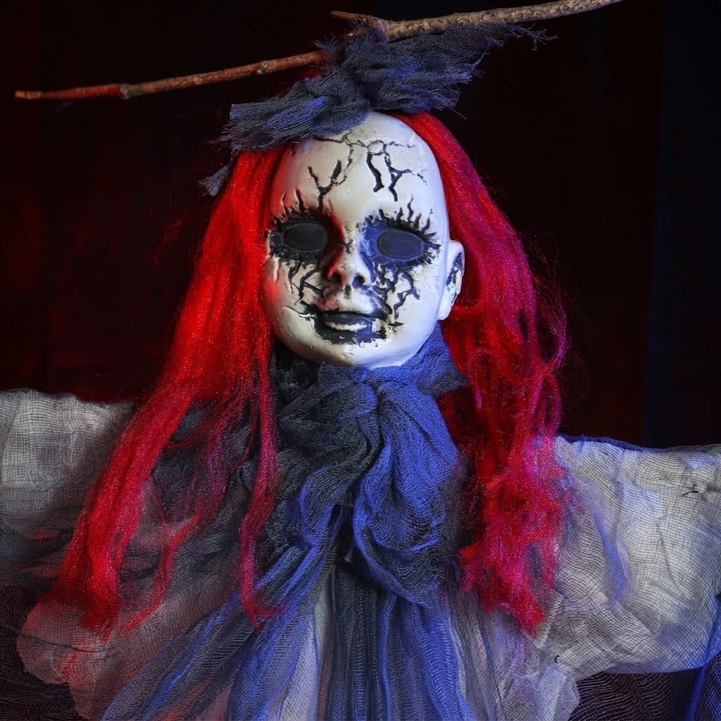 Poupée Fantôme aux Cheveux Roux 96 cm – Halloween