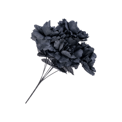 Roses Noires avec Crânes 40 cm – Décoration Halloween