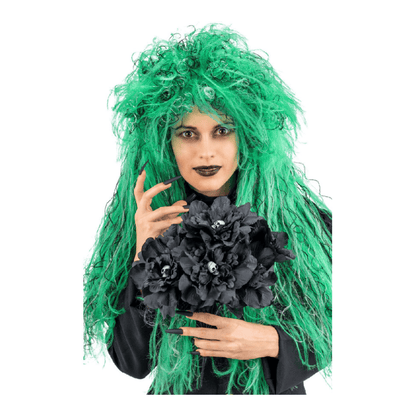 Roses Noires avec Crânes 40 cm – Décoration Halloween