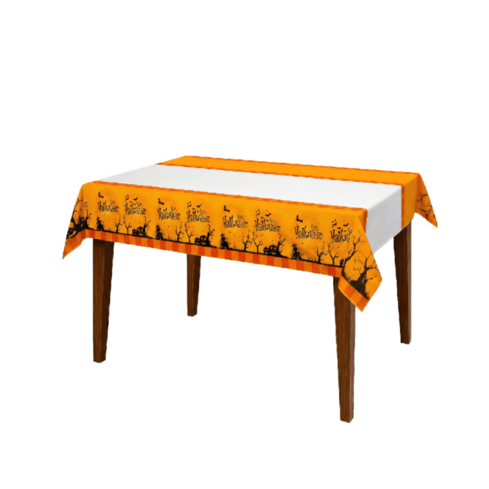 Alpha 55 Nappe Happy Halloween Orange 110 x 180 cm