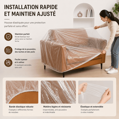 Housse de Protection Jetable pour Meubles et Sols