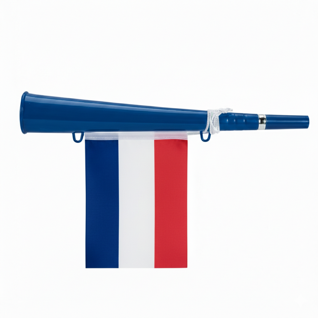 Trompette Drapeau France Supporter Foot