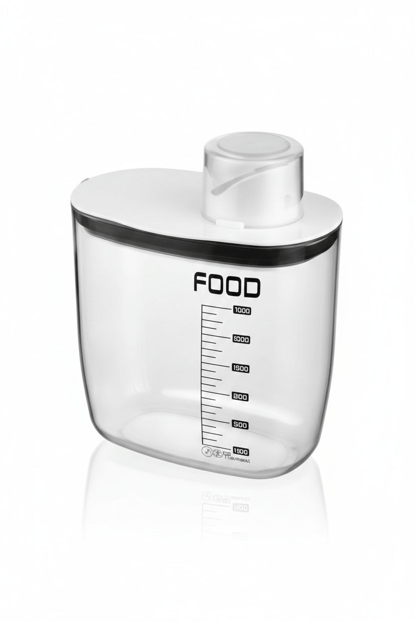 Alpha 55 1.3 L Bocal à Mesure Acrylique – Bec Verseur & Graduation