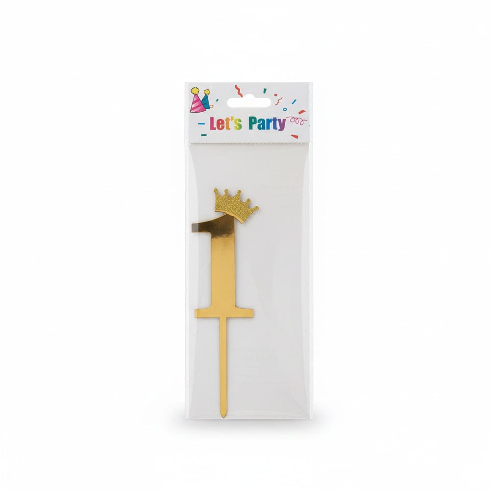 Alpha 55 1 Bougie Chiffre Métallisée – Déco Gâteau Premium