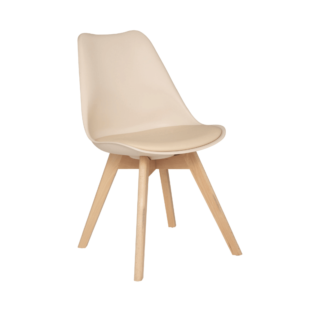 Alpha 55 1 chaise / Beige Chaise Scandinave – Confort & Design Moderne
