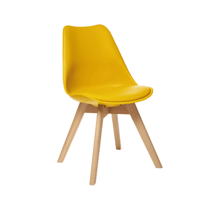 Alpha 55 1 chaise / Moutarde Chaise Scandinave – Confort & Design Moderne