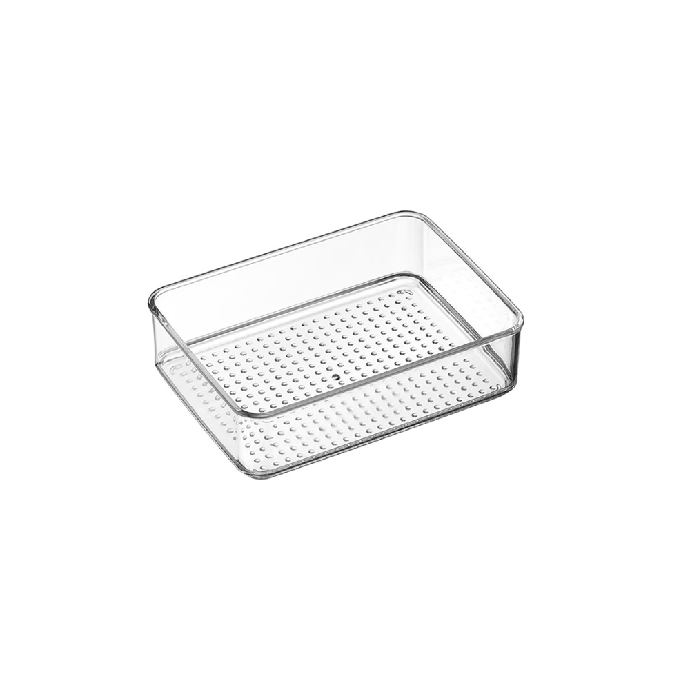 Alpha 55 14x11x4 cm Panier acrylique Pera transparent – Rangement