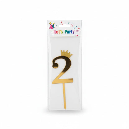 Alpha 55 2 Bougie Chiffre Métallisée – Déco Gâteau Premium