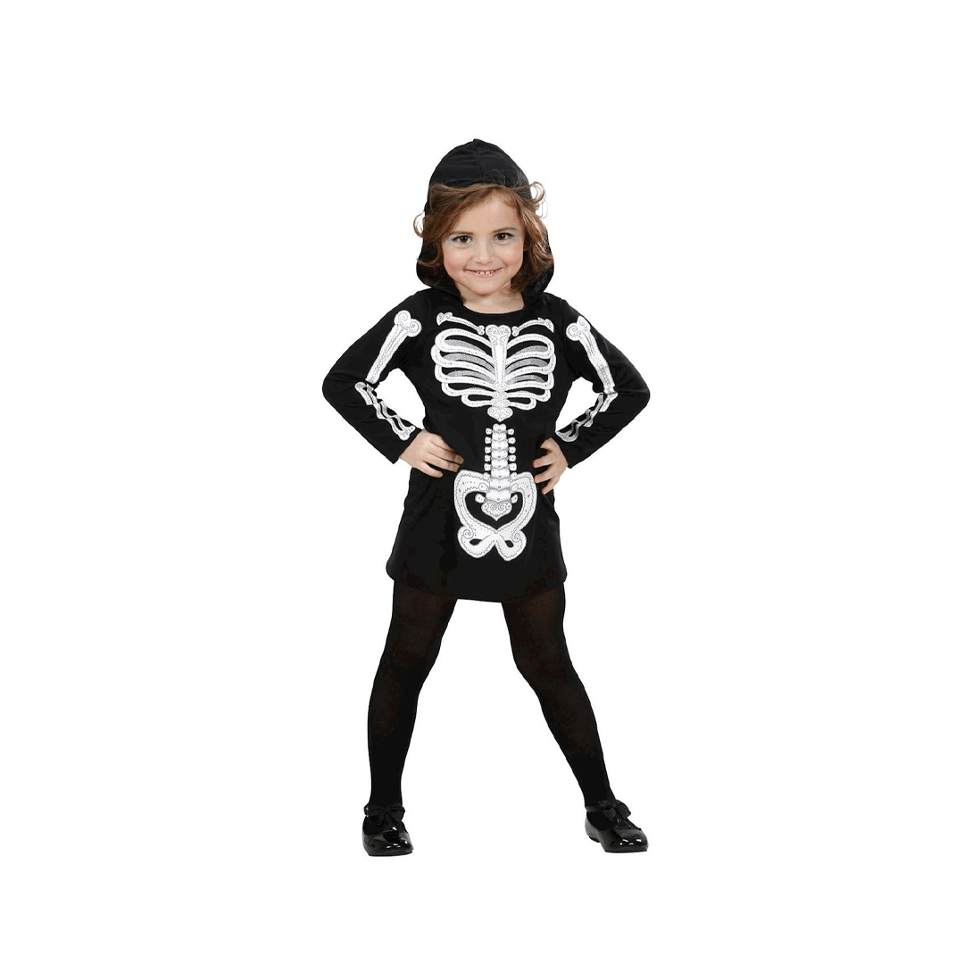 Alpha 55 3-4 ans Halloween déguisement Squelette Glamour