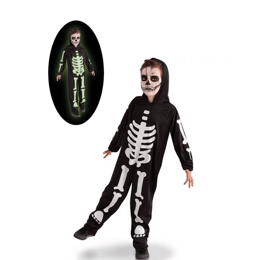 Alpha 55 3-4 ans Halloween déguisement Squelette glow in the dark