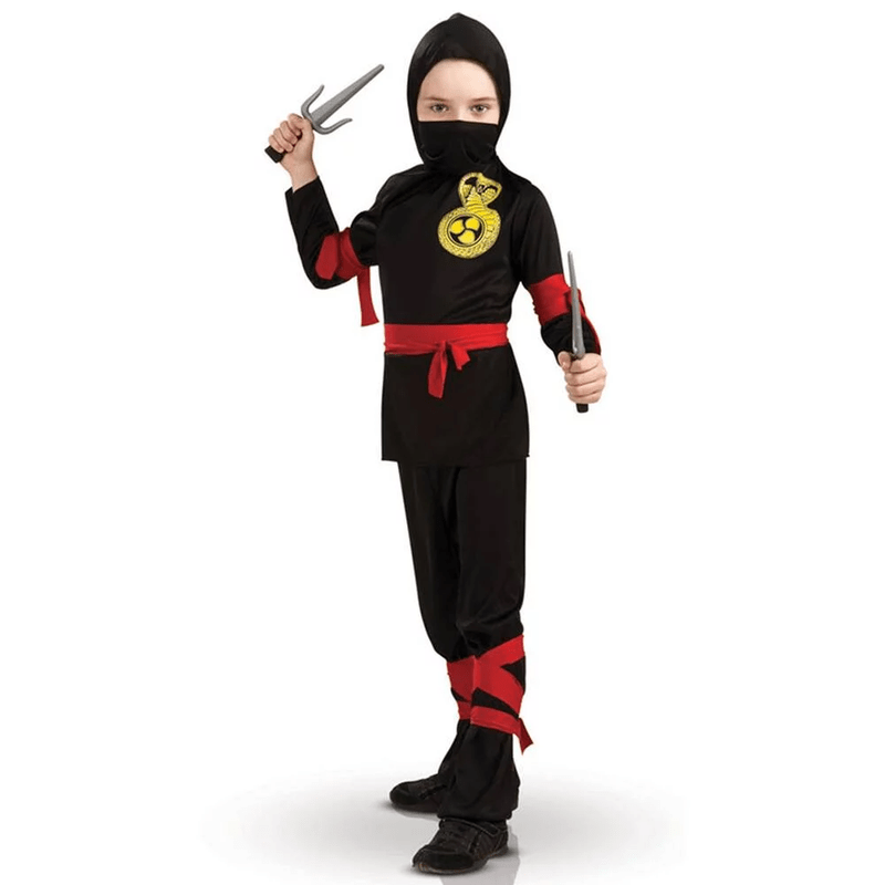 Alpha 55 3-4 ans / Noir Déguisement ninja pour enfant