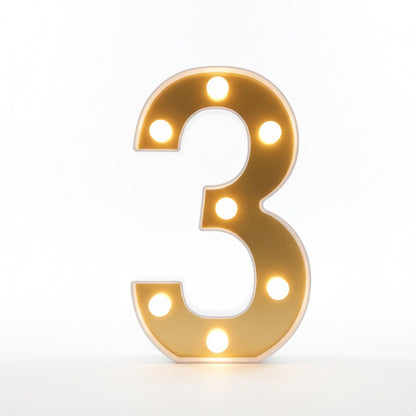 Alpha 55 3 Chiffre Lumineux LED – Déco Anniversaire & Fête