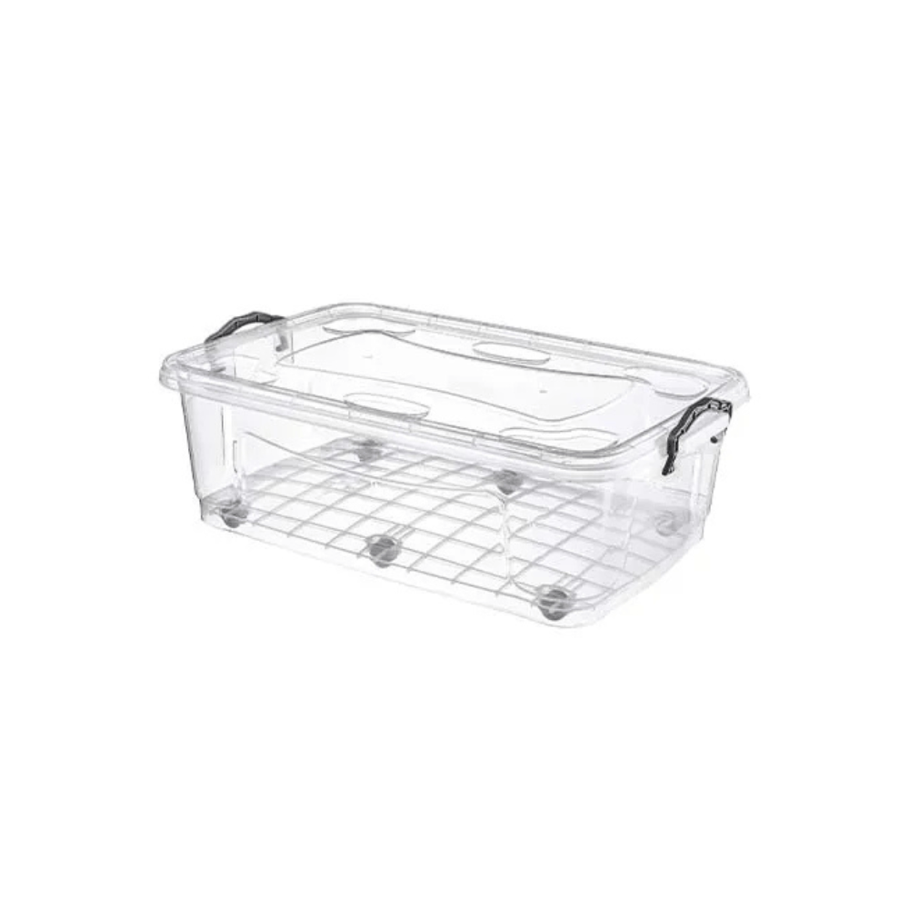 Alpha 55 30 L Boîte à clips Roller transparente – Rangement