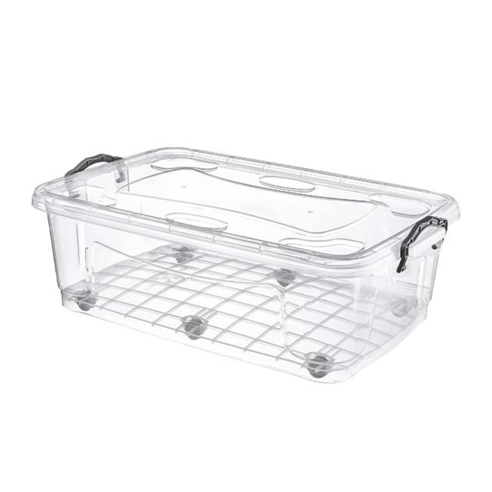 Alpha 55 60 L Boîte à clips Roller transparente – Rangement