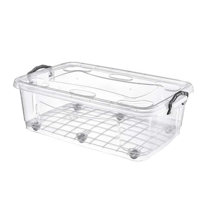 Alpha 55 60 L Boîte à clips Roller transparente – Rangement