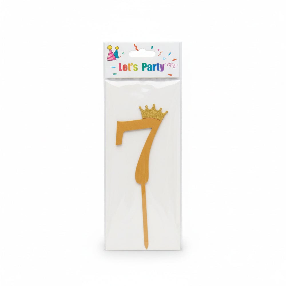 Alpha 55 7 Bougie Chiffre Métallisée – Déco Gâteau Premium